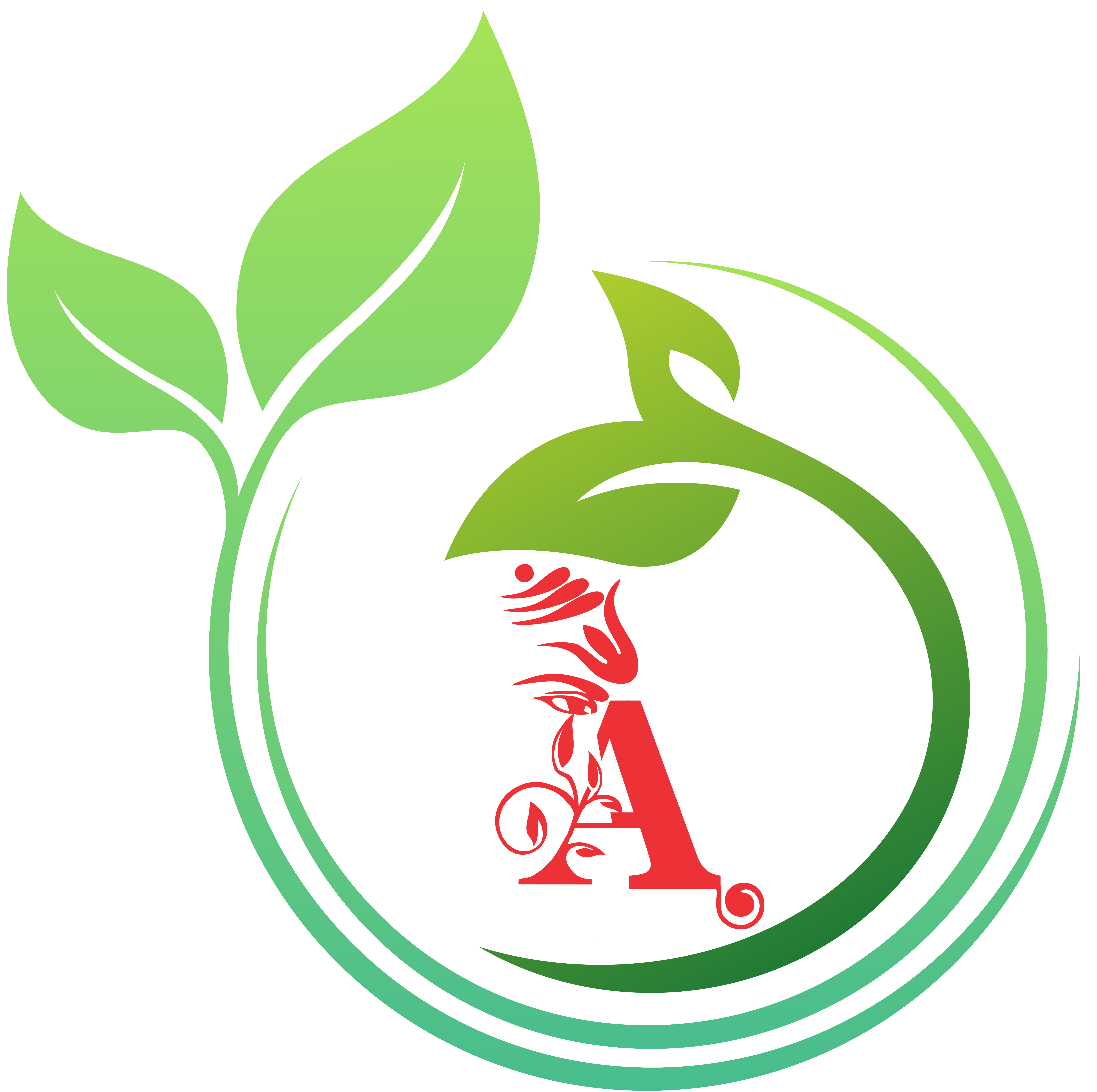 Aroos Indian Logo With Leaf Design